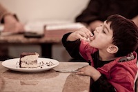 Our guest Karun could not keep his hands off Cassata